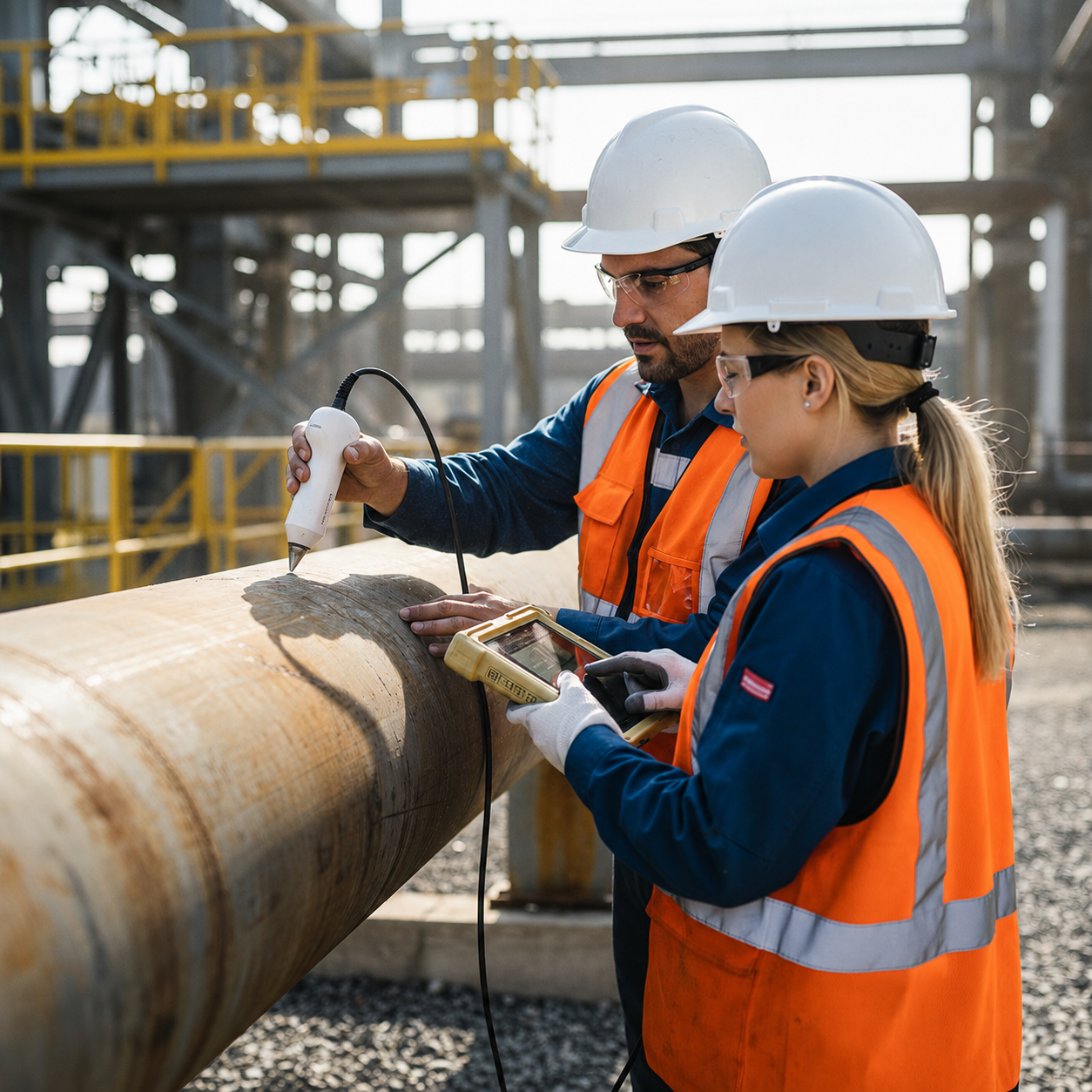 ProbX NDT engineer performing inspection